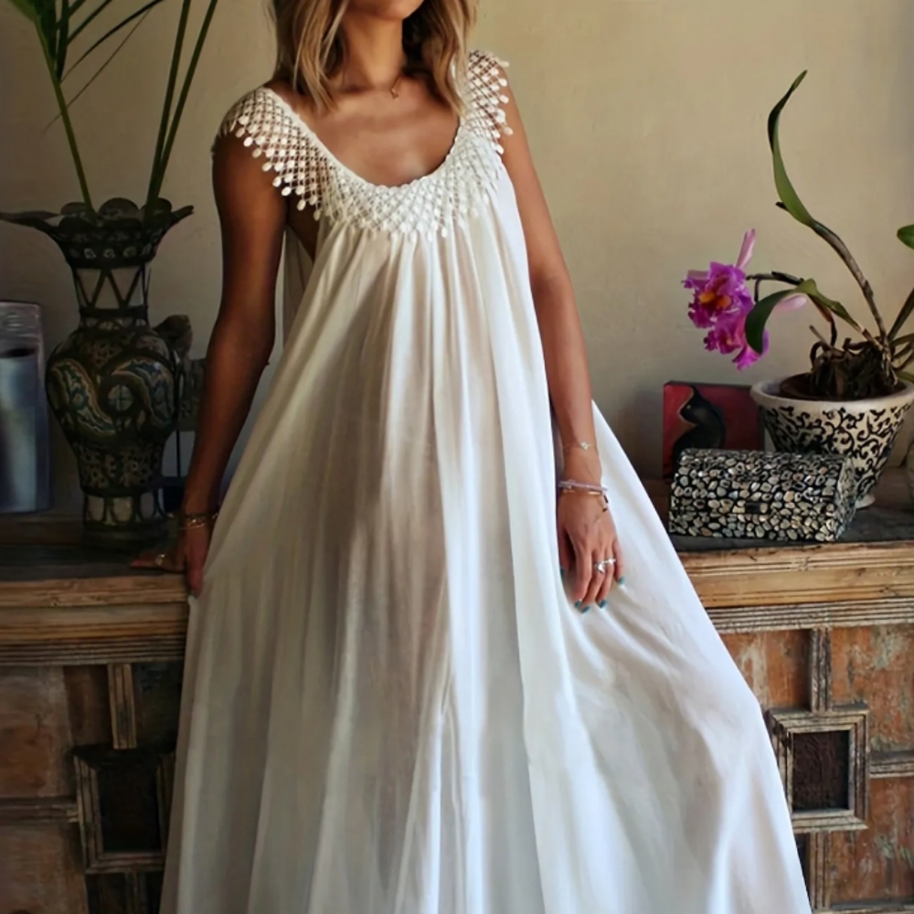 Women's Plus Size Boho Maxi Dress